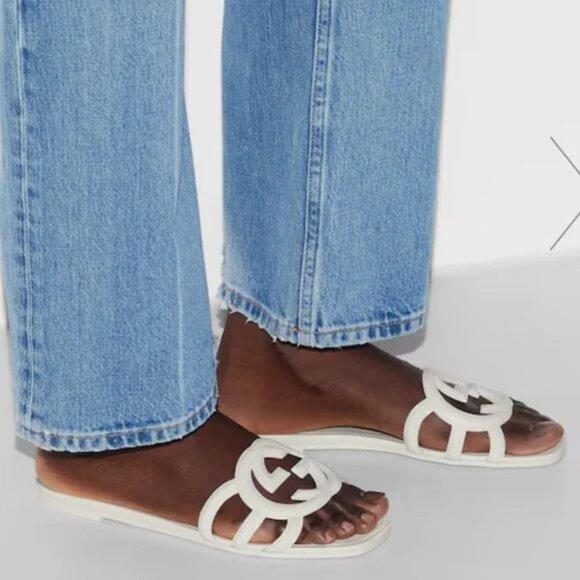 Gucci Women Sandals Slides Rubber .size9 - Picture 2 of 4